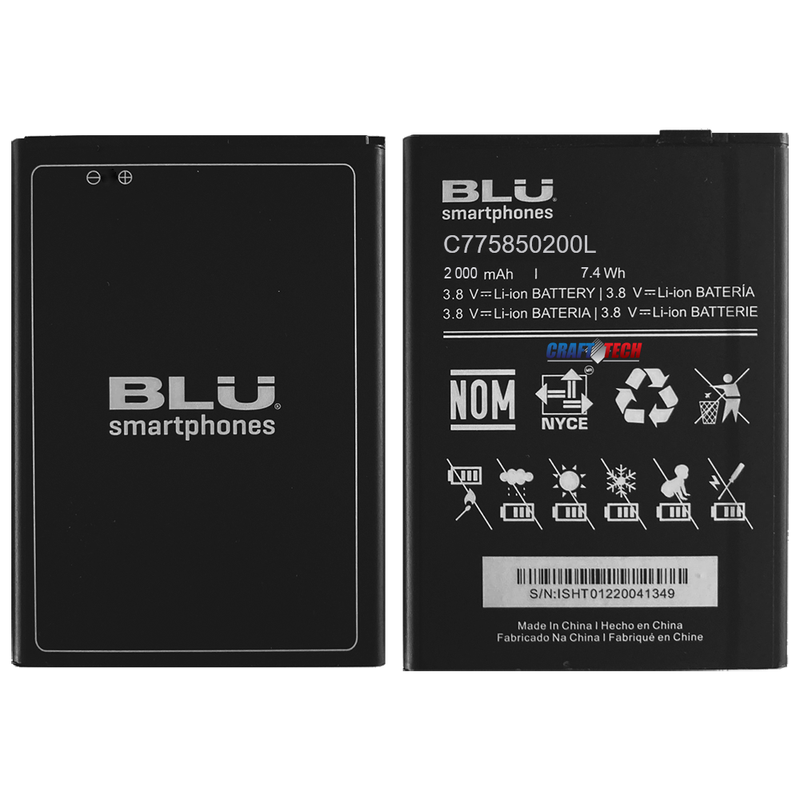 BLU Studio X5 S0610WW C775850200L Original OEM BLU battery