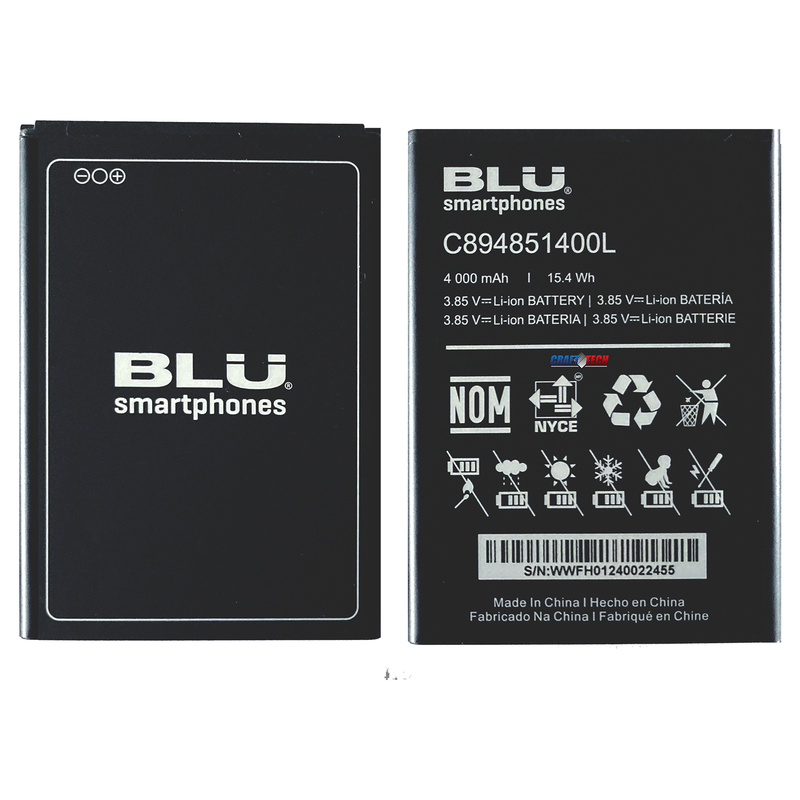 BLU G43 G0950ww Original OEM Battery 4000mAh 14.8Wh US seller