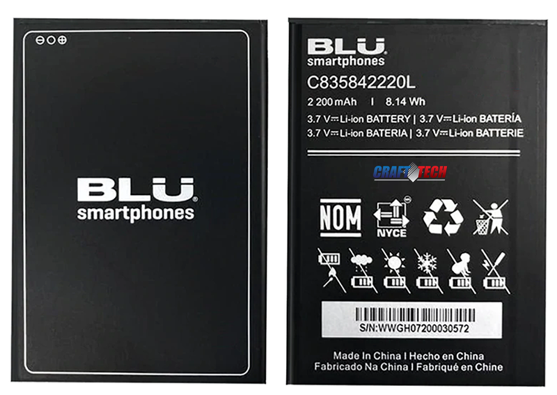 Blu j4 J170EQ Original OEM Battery Battery C835842220L 2200mAh    8.14 Wh