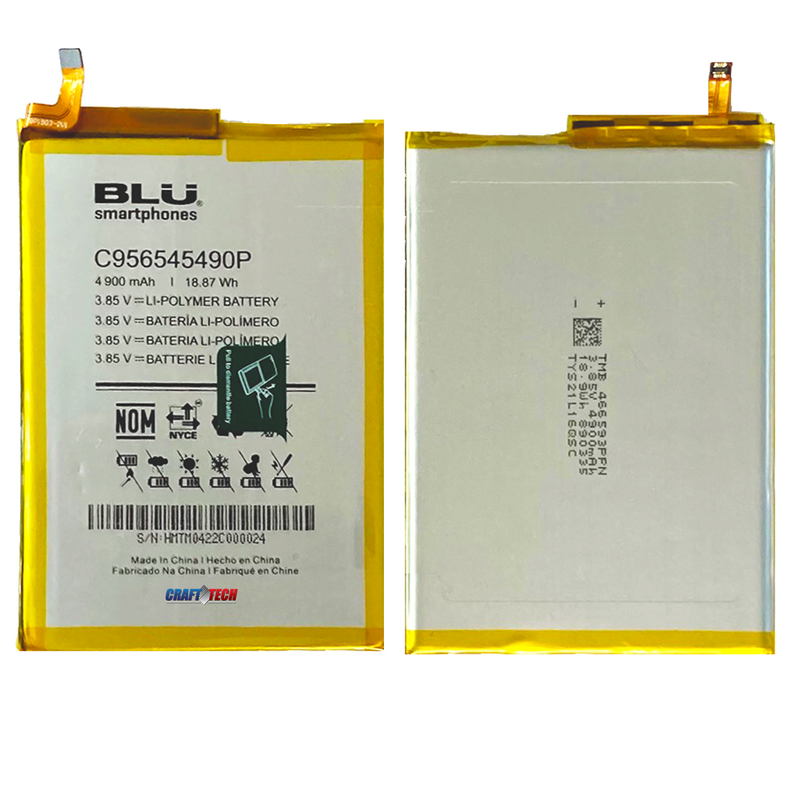 BLU G71+ G0570WW 64GB Original OEM BLU Battery 4900mAh 18.87Wh 3.85V