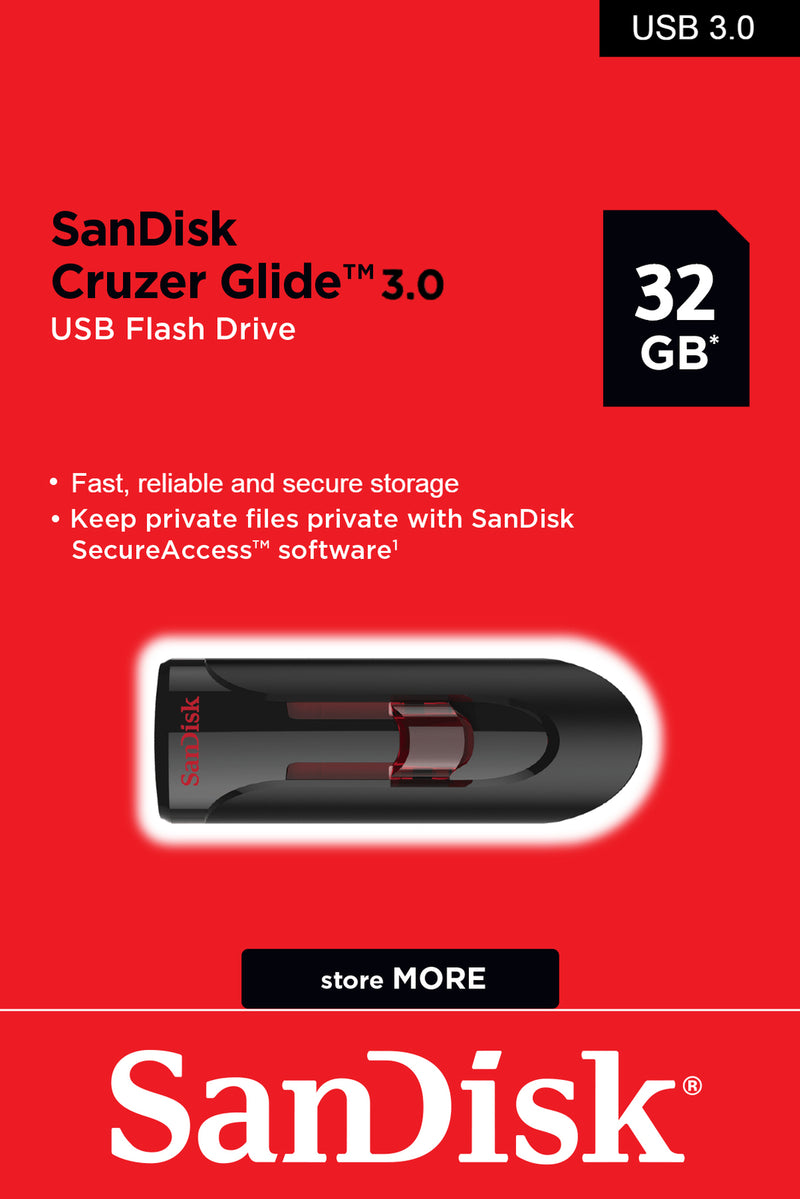 SanDisk Cruzer Glide 3.0 USB Flash Drive 32GB USB
