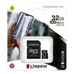 Kingston 32GB Canvas Select Plus SDCS2/32GB microSDHC Class 10/UHS-I