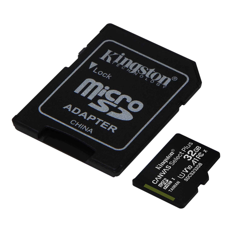 Kingston 32GB Canvas Select Plus microSDHC Card Up to 100MB/s  A1 Class10 UHS-I with Adapter