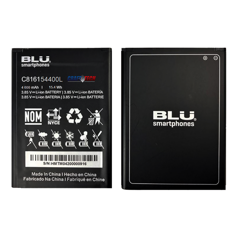 BLU Original OEM  Battery C816154400L 3960mAh 3.85V for G60 G0271ww