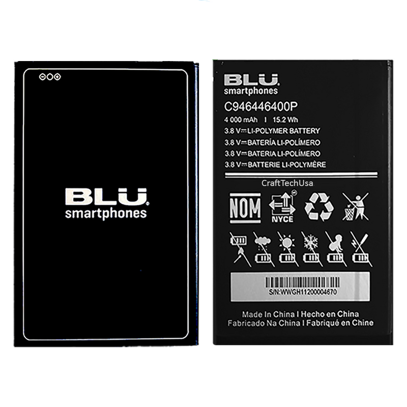 BLU C6 2020 C230EQ C231EQ C946446400P 4000mAh 15.2Wh Original OEM BLU battery