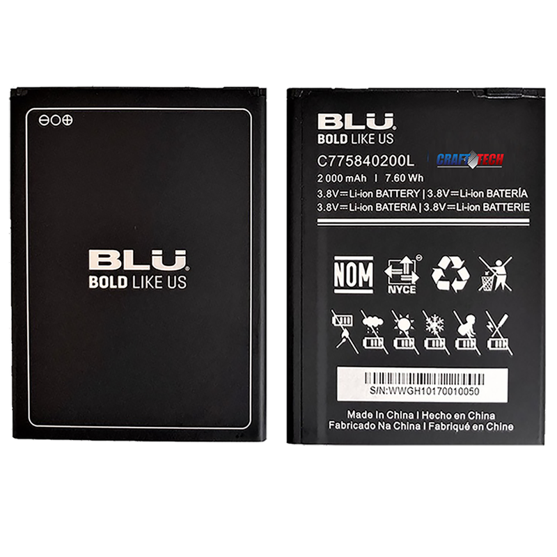 BLU C5X C5X LTE OEM Battery C775840200L