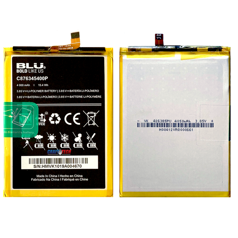 BLU Vivo XL5-6.3" V0470UU Original OEM blu Battery  4000mAh 15.4Wh
