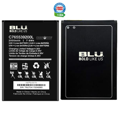 BLU Studio X8 HD S530 Original OEM Battery C765539200L 2000mAh 7.6Wh