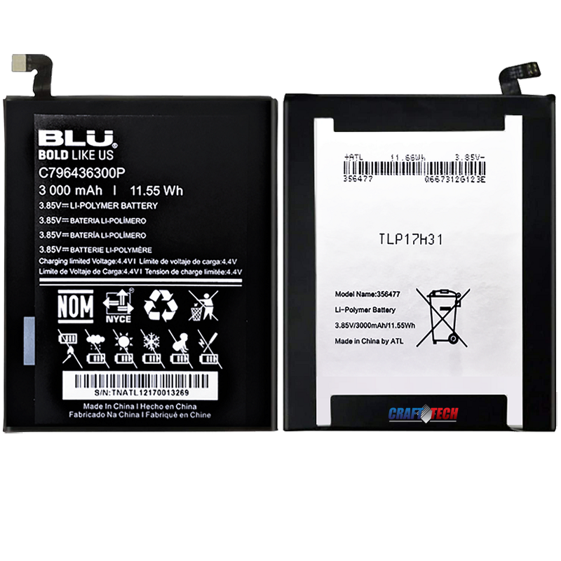 Blu Vivo XL3 Plus Battery C976436300P 3000mAh Original OEM blu battery